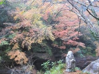 中津渓谷の紅葉写真１