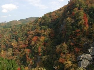 緑仙峡の紅葉写真１