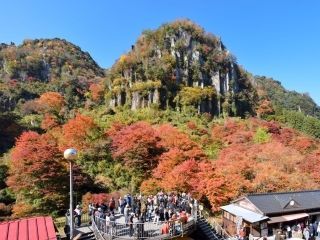 深耶馬溪の紅葉写真２