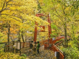 定山渓の紅葉の写真３