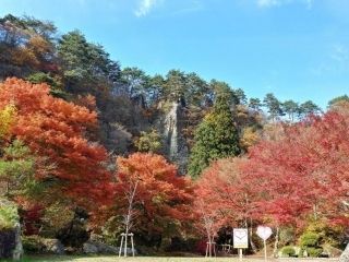 きみまち阪県立自然公園の紅葉の写真３