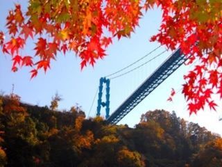 竜神峡の紅葉の写真３
