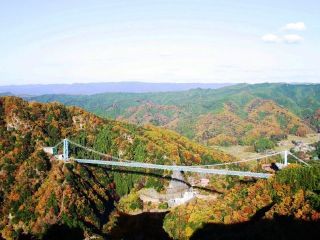 竜神峡の紅葉の写真４