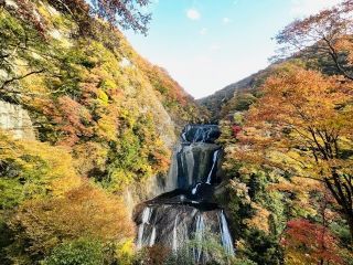 袋田の滝の紅葉写真２