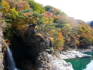 龍王峡の紅葉写真２