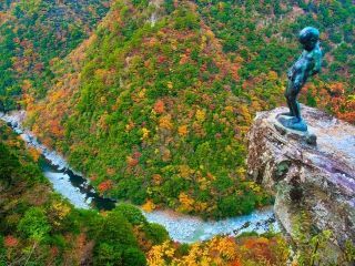 祖谷渓の紅葉写真１