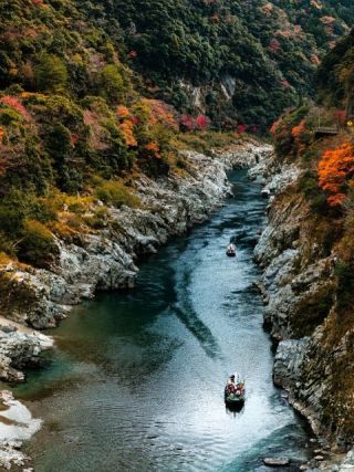 大歩危・小歩危の紅葉写真２