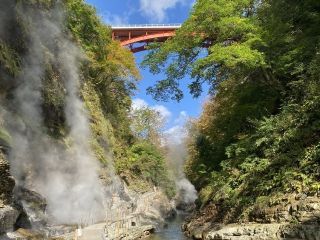小安峡の紅葉写真２