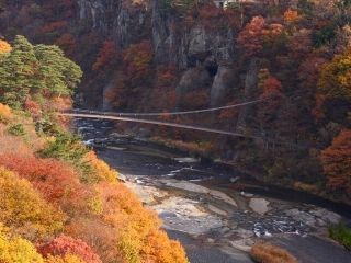 吹割の滝の紅葉の写真4