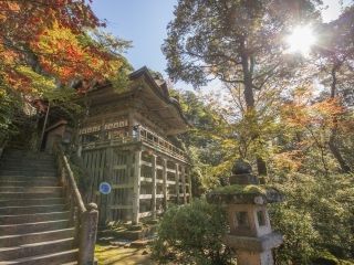 那谷寺の紅葉写真1