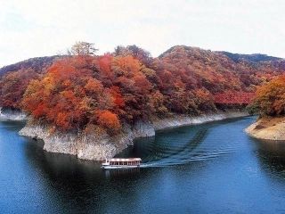帝釈峡の紅葉の写真３