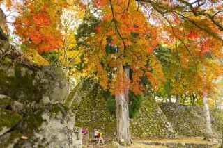 高取城跡の紅葉写真１