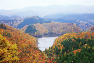 太平湖・小又峡の紅葉写真２
