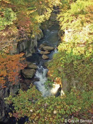 磊々峡の紅葉の写真４
