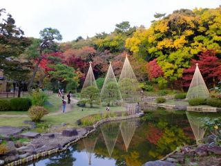 肥後細川庭園の紅葉写真２