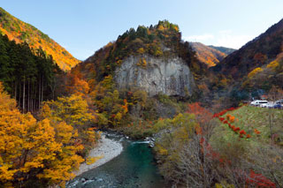 小坂の滝めぐりの紅葉写真１