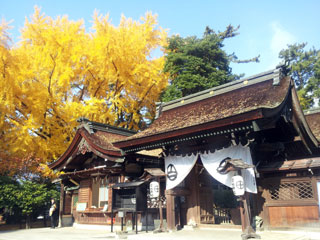 治水神社の紅葉写真１