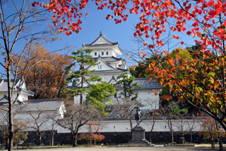 大垣城の紅葉写真１