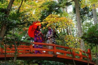 松雲山荘の紅葉写真２