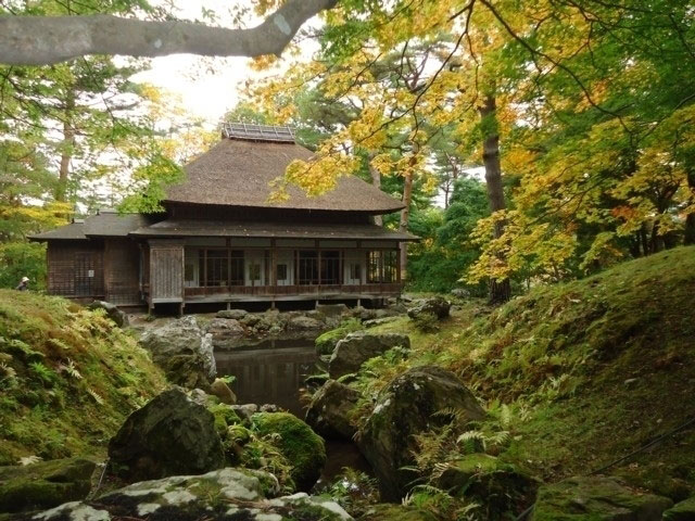 見晴公園 旧岩船氏庭園 香雪園 の紅葉 紅葉情報