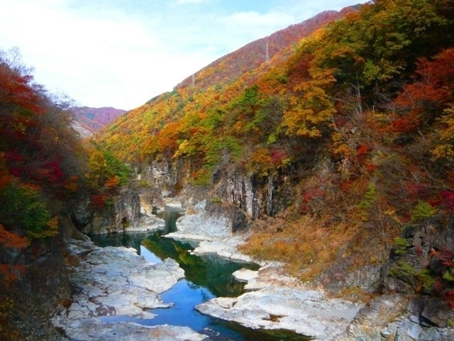 龍王峡の紅葉 紅葉情報