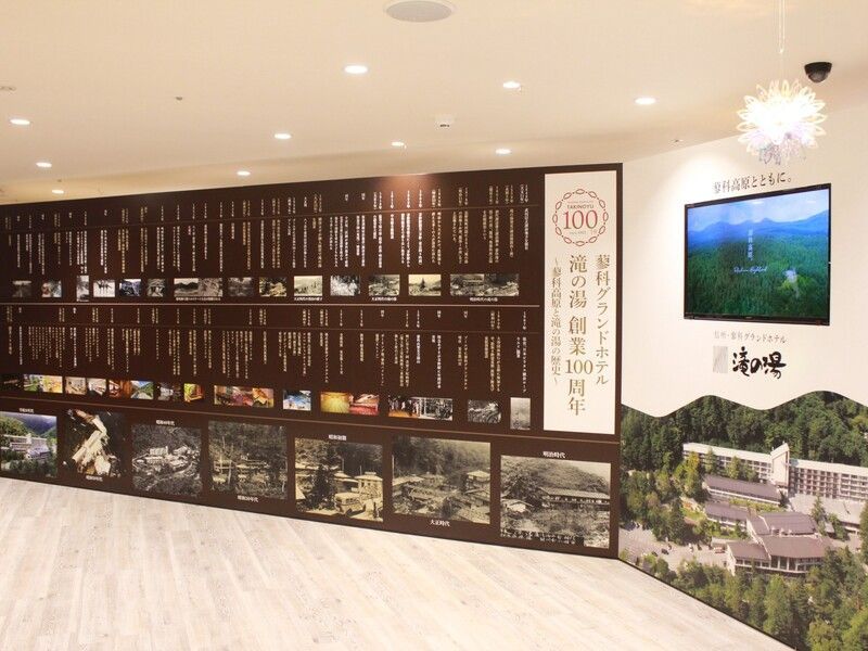 蓼科グランドホテル滝の湯　展示