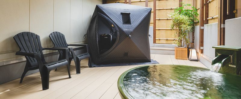空庭温泉「テントサウナ付き貸切露天風呂」