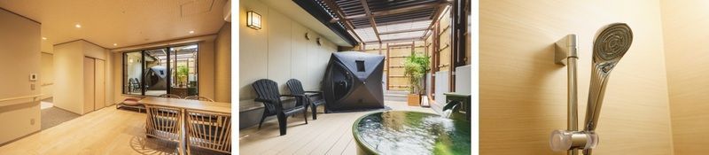 空庭温泉「テントサウナ付き貸切露天風呂」2