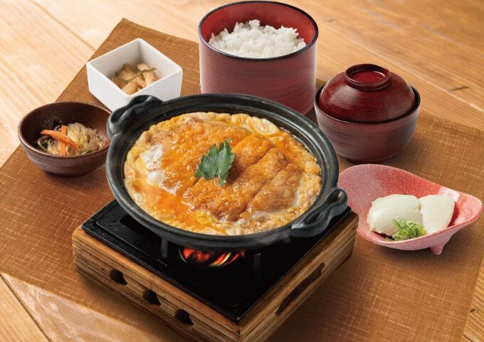 三元豚のかつとじ定食