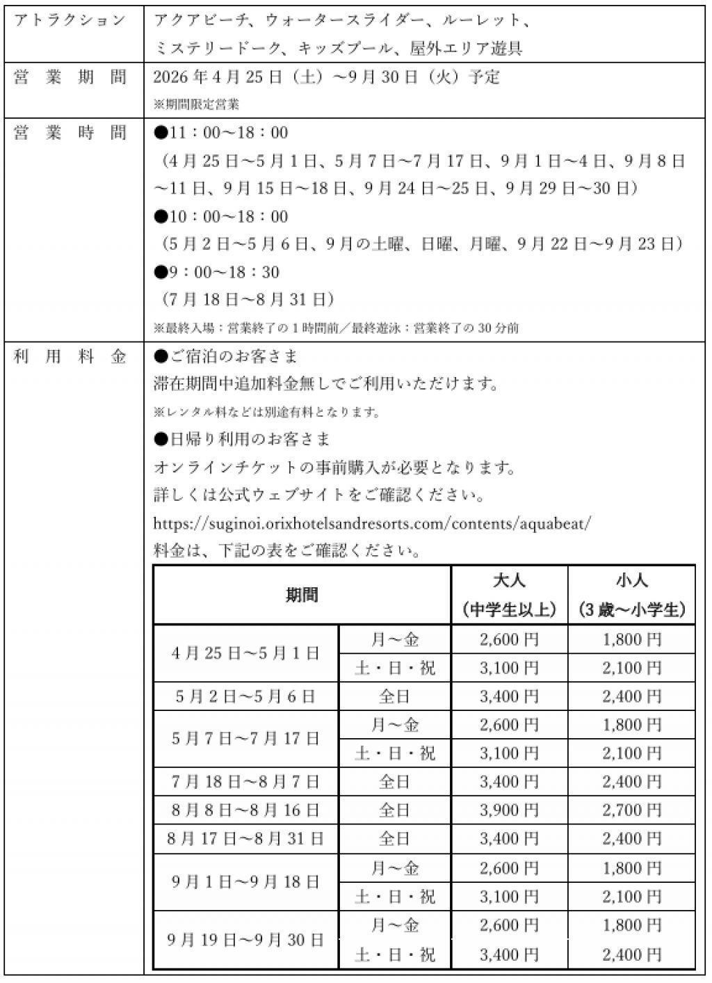 アクアビート2026　2
