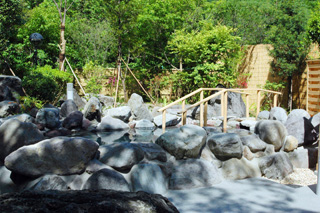 鬼怒川公園岩風呂写真２