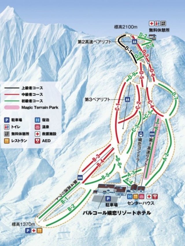 パルコール嬬恋リゾートスキー場 リフト券 12枚 - 施設利用券