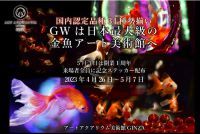 GWはGF!?（Gold Fish＝金魚）GWは日本最大級の金魚アート展示を見に行こう！